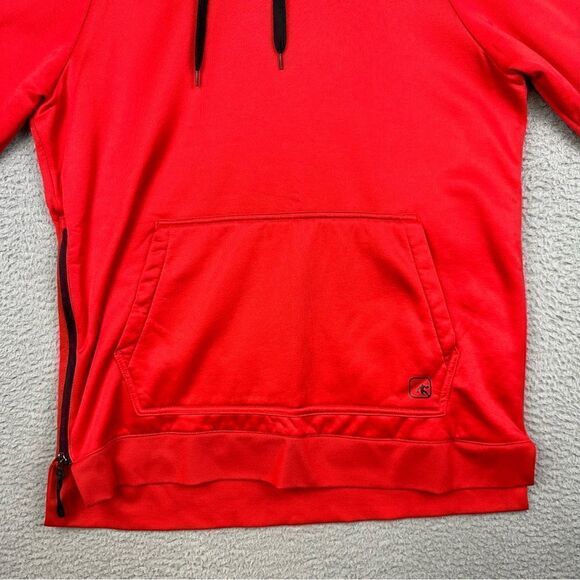 And 1 Hoodie Mens Large Red Pullover Sweater Side Zip Basketball Sports Casual - Picture 4 of 15